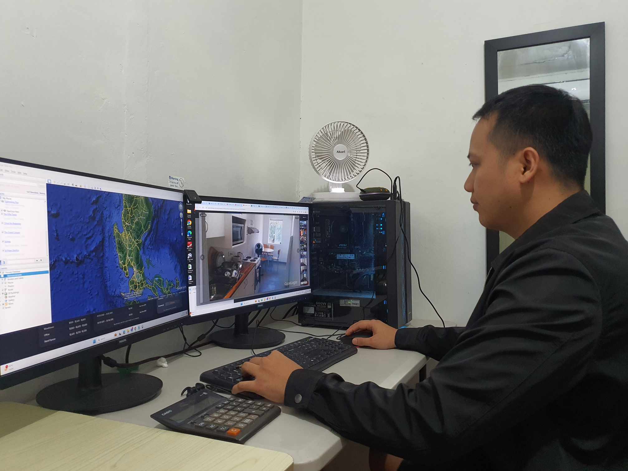 Real Estate Appraiser in The Philippines conducting a desktop appraisal.